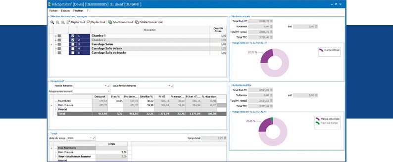Logiciel Bâtiment analyse chantier